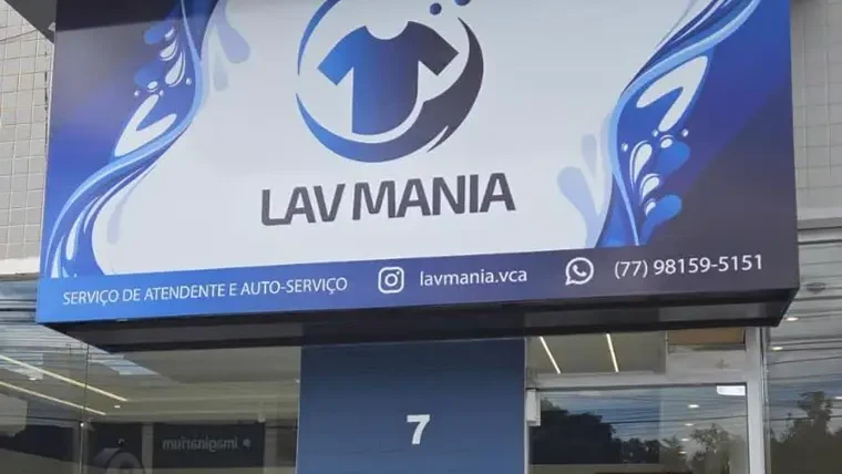 Fachada da LavMania em Candeias, Vitória da Conquista